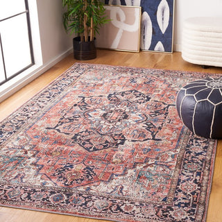 Safavieh Serapi SEP624 Rust / Navy Machine Washable Area Rug