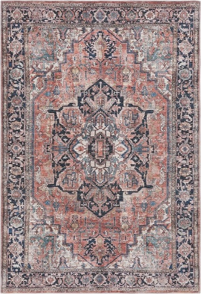 Safavieh Serapi SEP624 Rust / Navy Machine Washable Area Rug