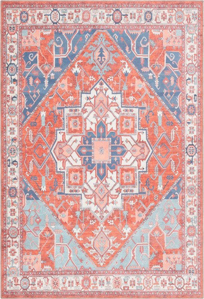 Safavieh Serapi SEP811 Rust/Blue Machine Washable Area Rug