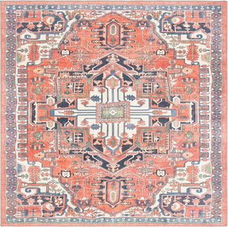 Safavieh Serapi SEP812 Rust / Navy Machine Washable Area Rug