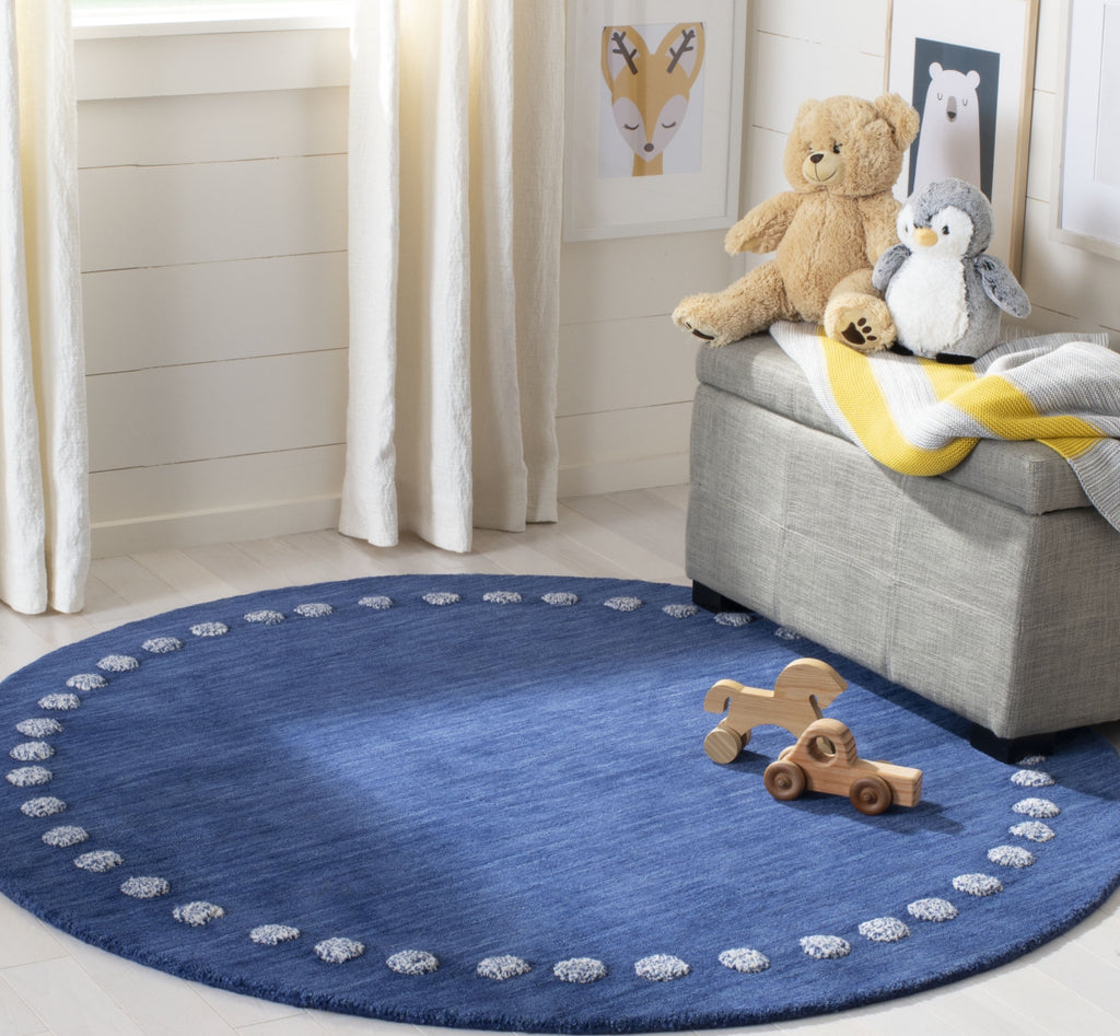 Safavieh Kids SFK802N Navy Area Rug Room Scene Feature