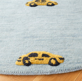 Safavieh Kids SFK806L Light Blue / Yellow Area Rug Detail