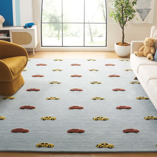 Safavieh Kids SFK806L Light Blue / Yellow Area Rug Room Scene Feature