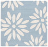 Safavieh Kids SFK914L Light Blue / Ivory Area Rug Square