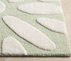 Safavieh Kids SFK914W Sage / Ivory Area Rug Detail