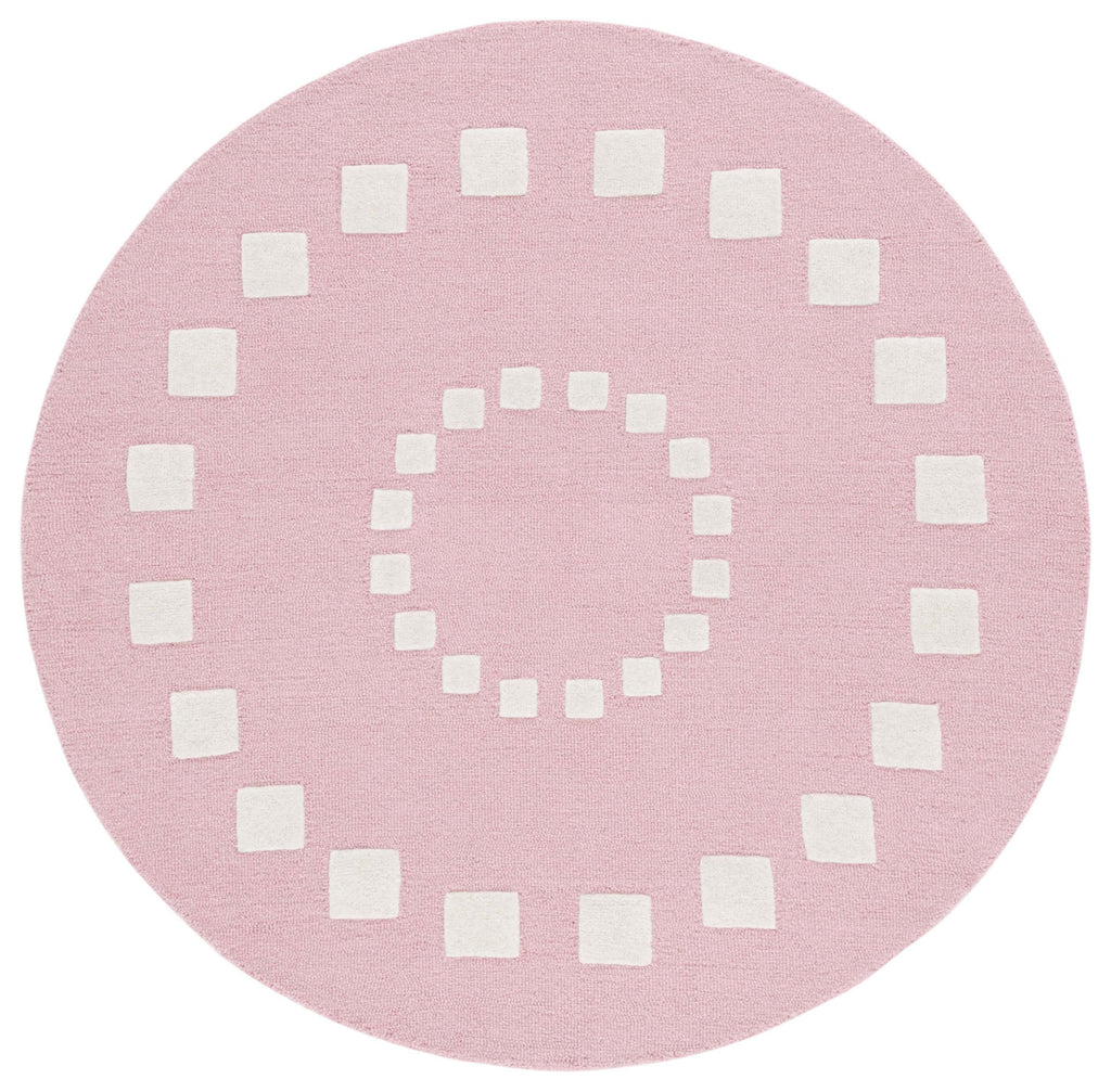 Safavieh Kids SFK925U Pink / Ivory Area Rug Round