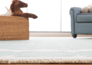 Safavieh Kids SFK927K Turquoise / Ivory Area Rug Detail