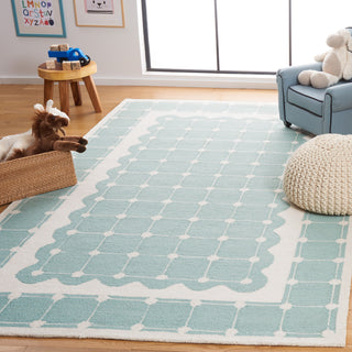 Safavieh Kids SFK927K Turquoise / Ivory Area Rug Room Scene