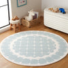 Safavieh Kids SFK927K Turquoise / Ivory Area Rug Room Scene Feature