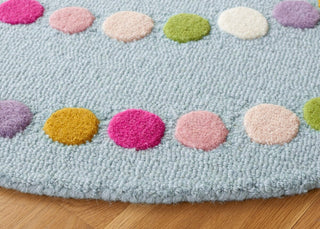 Safavieh Kids SFK928M Blue / Pink Area Rug Detail