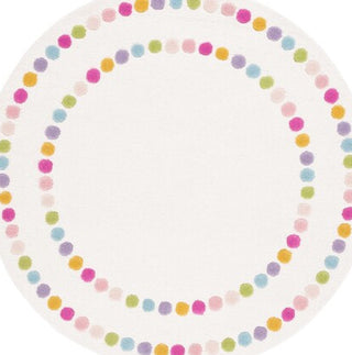 Safavieh Kids SFK928U Ivory / Pink Area Rug Round