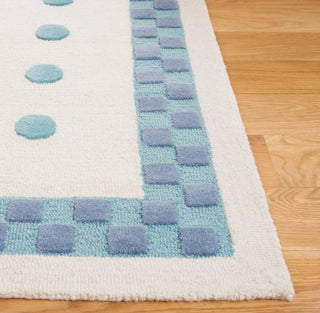 Safavieh Kids SFK930M Ivory / Blue Area Rug Detail