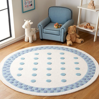 Safavieh Kids SFK930M Ivory / Blue Area Rug Room Scene Feature