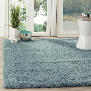 Safavieh California Shag SG151 Light Blue Area Rug Room Scene Feature