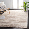 Safavieh Hudson Shag SGH206B Ivory / Beige Area Rug Room Scene Feature