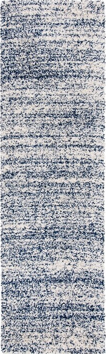 Safavieh Hudson Shag SGH295A Ivory / Navy Area Rug Runner