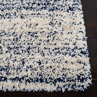 Safavieh Hudson Shag SGH295A Ivory / Navy Area Rug Detail