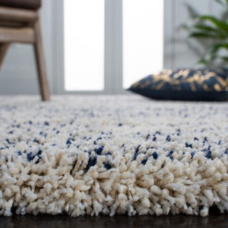 Safavieh Hudson Shag SGH295A Ivory / Navy Area Rug Detail