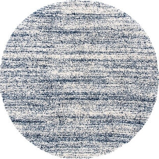 Safavieh Hudson Shag SGH295A Ivory / Navy Area Rug Round