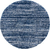 Safavieh Hudson Shag SGH295N Navy / Ivory Area Rug Round