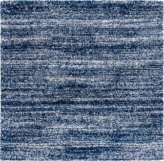 Safavieh Hudson Shag SGH295N Navy / Ivory Area Rug Square