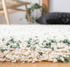 Safavieh Hudson Shag SGH295X Ivory / Green Area Rug Detail