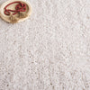 Safavieh Luxe Shag SGX800A White Area Rug Detail