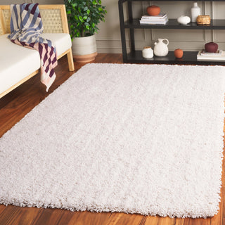 Safavieh Luxe Shag SGX800A White Area Rug Room Scene Feature