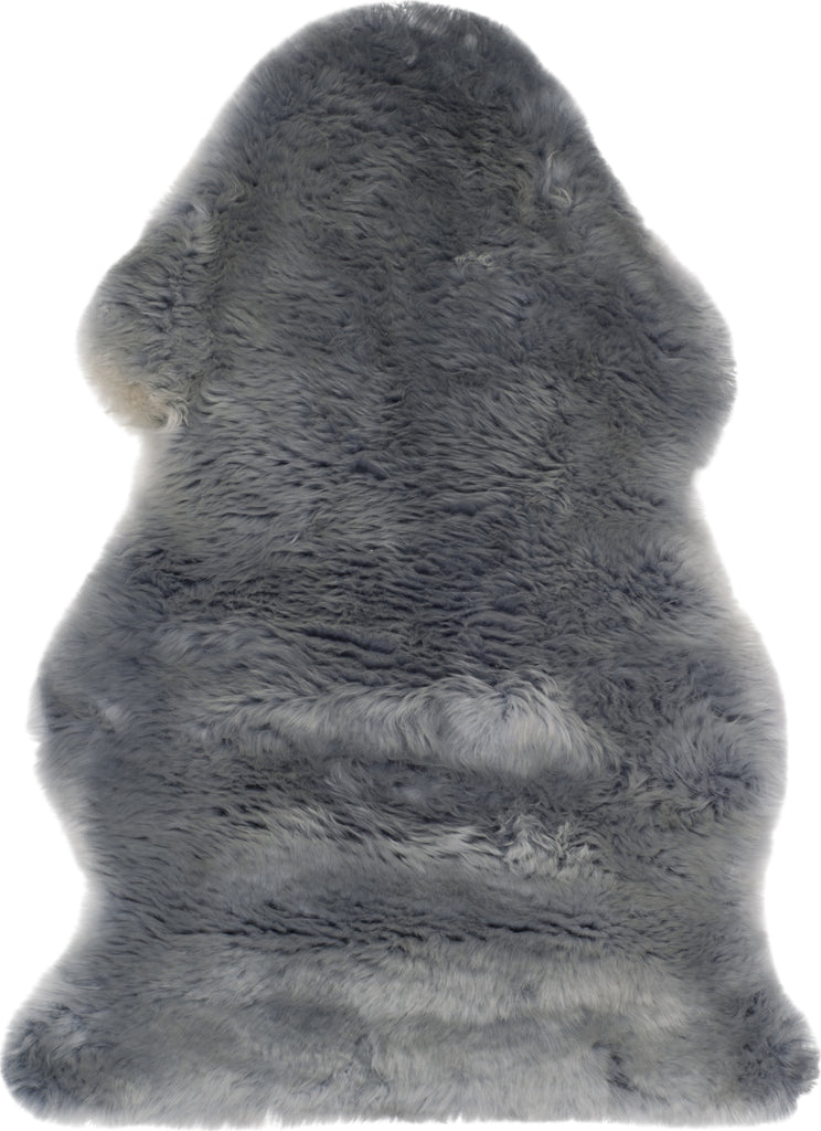 Safavieh Sheep Skin SHS121 Steel Blue Area Rug main image