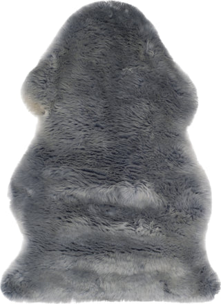 Safavieh Sheep Skin SHS121 Steel Blue Area Rug main image