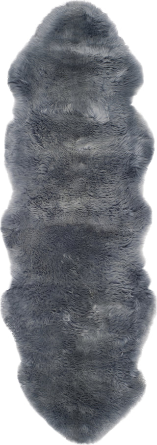 Safavieh Sheep Skin SHS121 Steel Blue Area Rug 