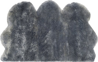 Safavieh Sheep Skin SHS121 Steel Blue Area Rug Main