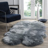 Safavieh Sheep Skin SHS121 Steel Blue Area Rug Room Scene