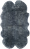 Safavieh Sheep Skin SHS121 Steel Blue Area Rug Main