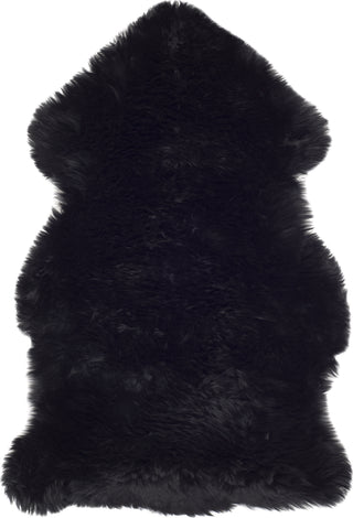 Safavieh Sheep Skin SHS121 Midnight Black Area Rug main image