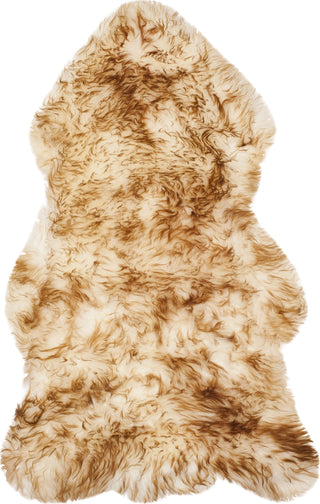 Safavieh Sheep Skin SHS121 Off White / Coco Brown Area Rug main image