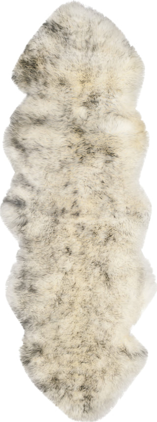 Safavieh Sheep Skin SHS121 Ivory / Smoke Grey Area Rug 