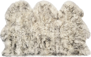 Safavieh Sheep Skin SHS121 Ivory / Smoke Grey Area Rug Main