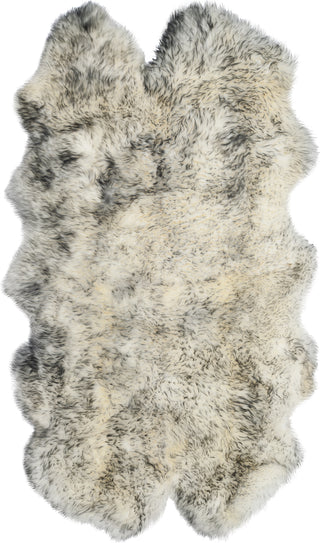 Safavieh Sheep Skin SHS121 Ivory / Smoke Grey Area Rug Main