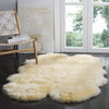 Safavieh Sheep Skin SHS121 Champagne Area Rug Room Scene