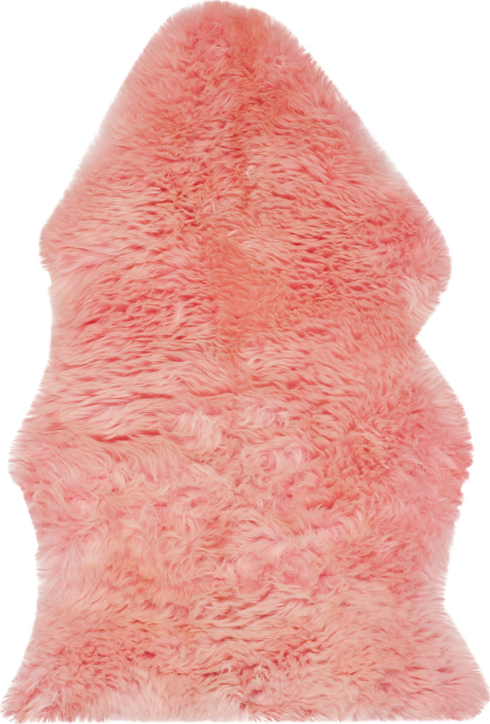 Safavieh Sheep Skin SHS121 Solid Pink Area Rug main image