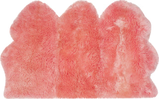 Safavieh Sheep Skin SHS121 Solid Pink Area Rug Main