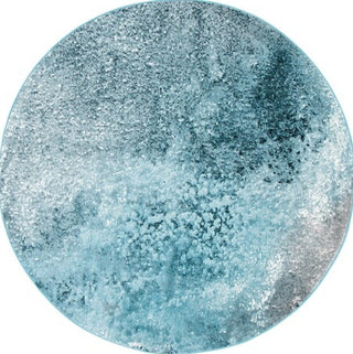 Safavieh Skyler SKY163G Silver / Blue Area Rug Round