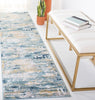 Safavieh Skyler SKY548J Teal / Gold Area Rug Room Scene Feature