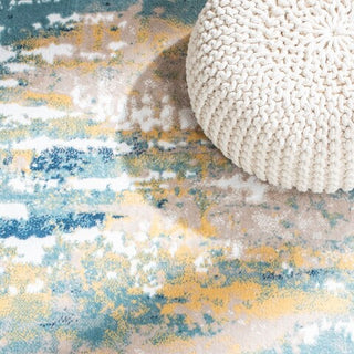 Safavieh Skyler SKY548J Teal / Gold Area Rug Detail