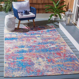 Safavieh Summer SMR409 Blue / Red Area Rug Room Scene Feature