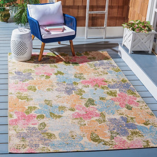 Safavieh Summer SMR410 Blue / Pink Area Rug Room Scene Feature