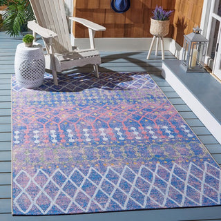 Safavieh Summer SMR452 Blue / Light Area Rug Room Scene Feature