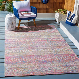 Safavieh Summer SMR498 Ivory / Pink Area Rug Room Scene Feature