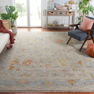 Safavieh Samarkand SRK129M Blue / Grey Area Rug Room Scene